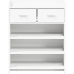 vidaXL Schoenenkast 73,5 x 36 x 92 cm Bewerkt hout Wit