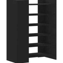 vidaXL Schoenenkast 74,5x37,5x100 cm bewerkt hout zwart