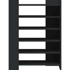 vidaXL Schoenenkast 74,5x37,5x100 cm bewerkt hout zwart