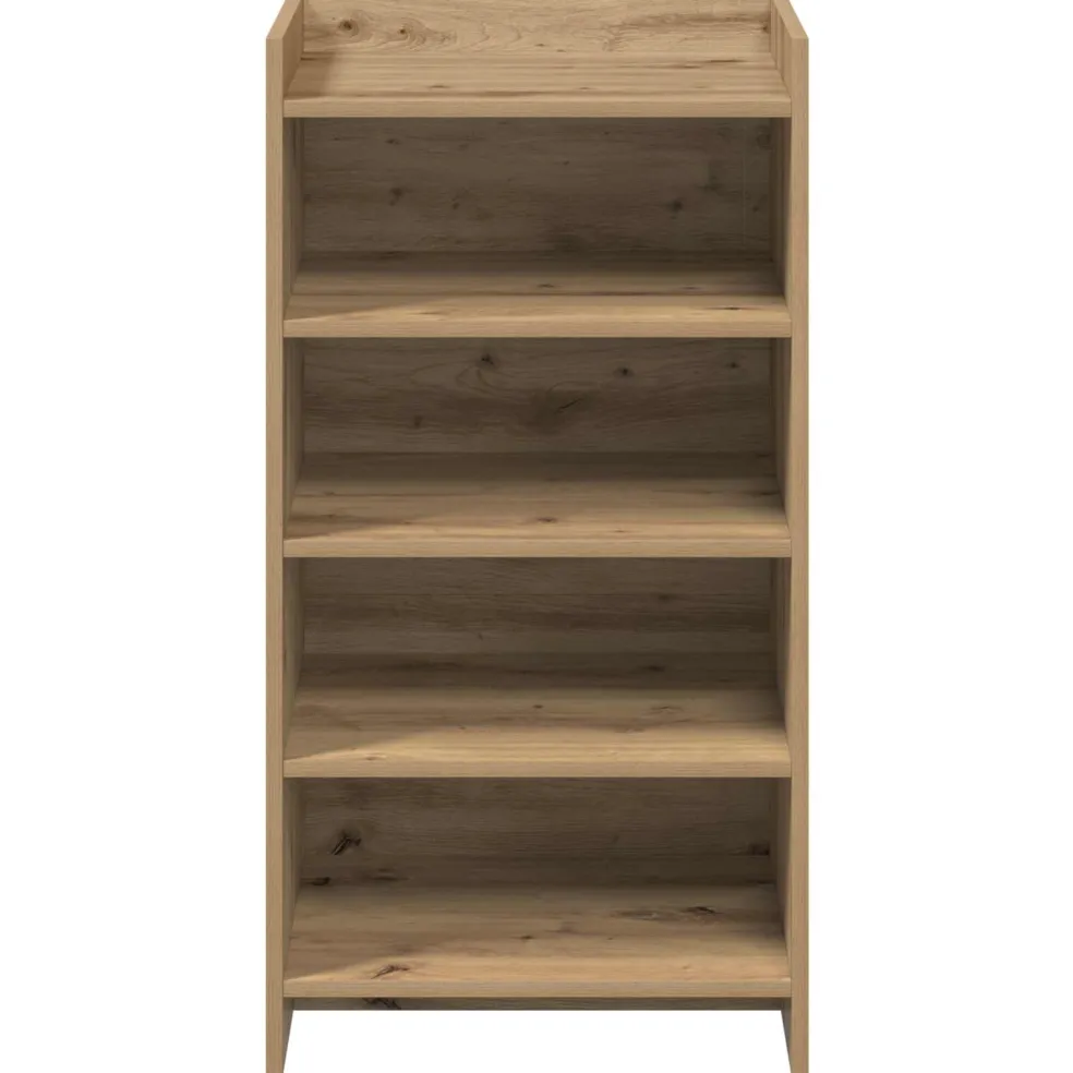 vidaXL Schoenenkast 48 x 36 x 92 cm Bewerkt hout Artisanaal eiken