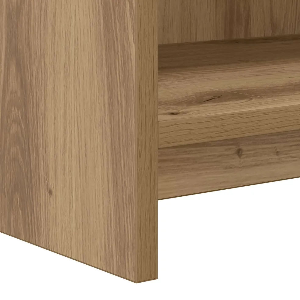 vidaXL Schoenenkast 48 x 36 x 92 cm Bewerkt hout Artisanaal eiken