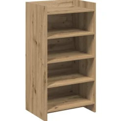 vidaXL Schoenenkast 48 x 36 x 92 cm Bewerkt hout Artisanaal eiken