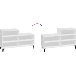 vidaXL Schoenenkast 102x36x60 cm bewerkt hout wit