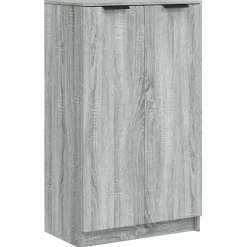 vidaXL Schoenenkast 59x35x100 cm bewerkt hout grijs sonoma eikenkleur