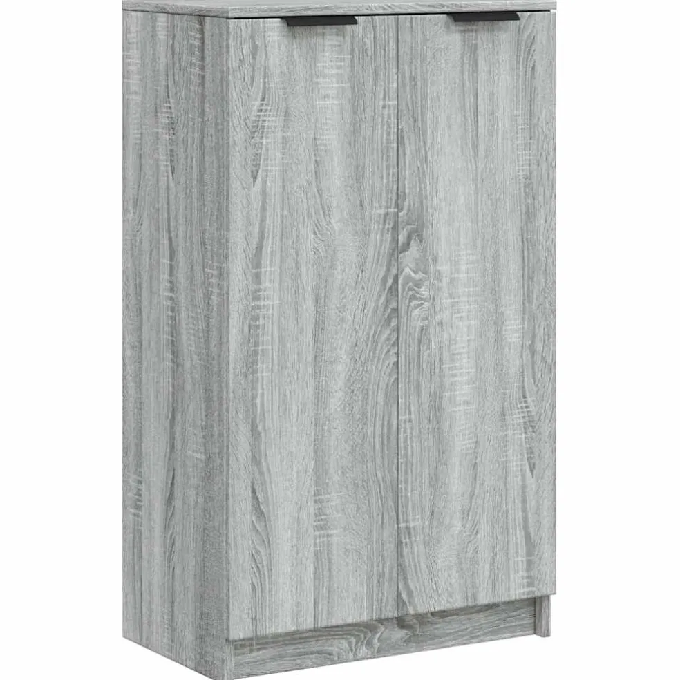 vidaXL Schoenenkast 59x35x100 cm bewerkt hout grijs sonoma eikenkleur