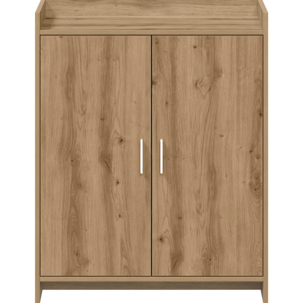 vidaXL Schoenenkast 73,5 x 36 x 92 cm Bewerkt hout Artisanaal eiken