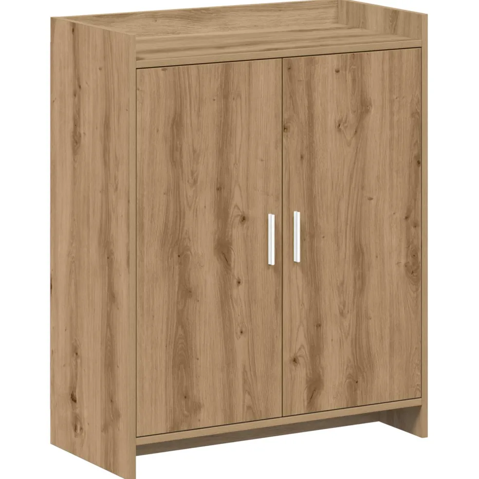 vidaXL Schoenenkast 73,5 x 36 x 92 cm Bewerkt hout Artisanaal eiken