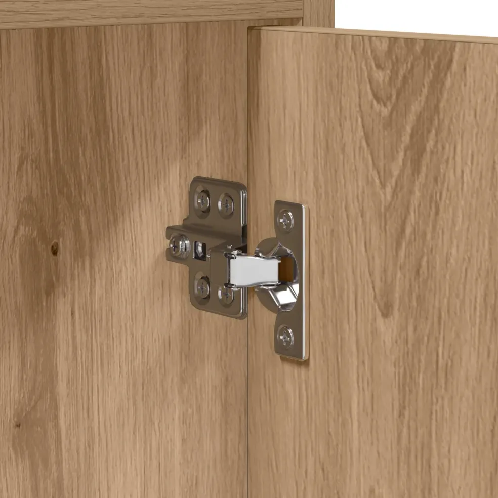 vidaXL Schoenenkast 73,5 x 36 x 92 cm Bewerkt hout Artisanaal eiken