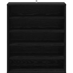 vidaXL Schoenenkast 60 x 35 x 70 cm Bewerkt hout Zwart eiken
