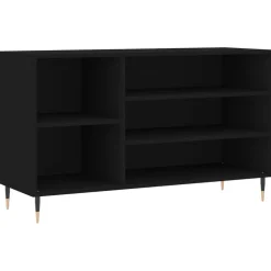 vidaXL Schoenenkast 102x36x60 cm bewerkt hout zwart