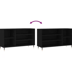 vidaXL Schoenenkast 102x36x60 cm bewerkt hout zwart