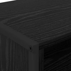 vidaXL Schoenenkast 100 x 35 x 44 cm Bewerkt hout Zwart Eiken