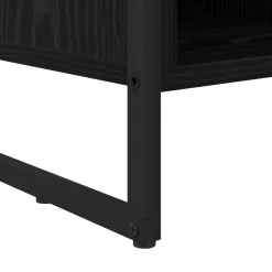 vidaXL Schoenenkast 100 x 35 x 44 cm Bewerkt hout Zwart Eiken