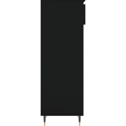 vidaXL Schoenenkast 60 x 35 x 92 cm Bewerkt hout Zwart eiken