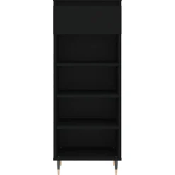 vidaXL Schoenenkast 40x36x105 cm bewerkt hout zwart