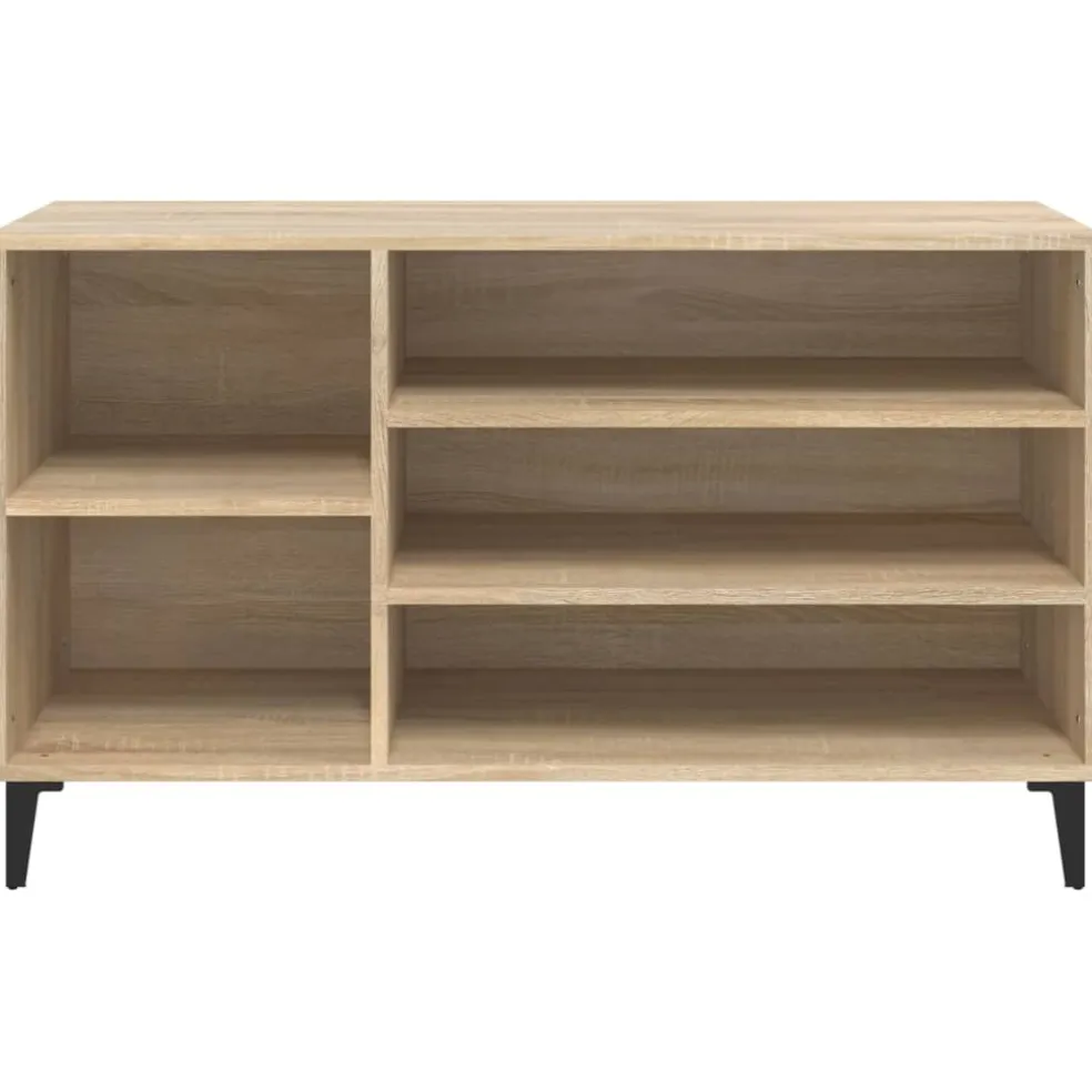 vidaXL Schoenenkast 102x36x60 cm bewerkt hout sonoma eikenkleurig