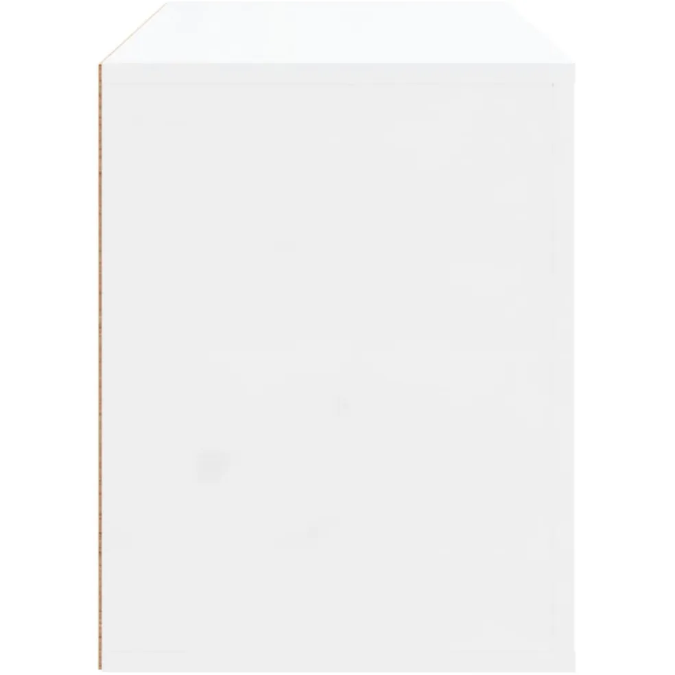 vidaXL Schoenenkast 80x35x45 cm bewerkt hout hoogglans wit