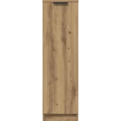 vidaXL Schoenenkast 29,5x35x100,5 cm bewerkt hout artisanaal eiken