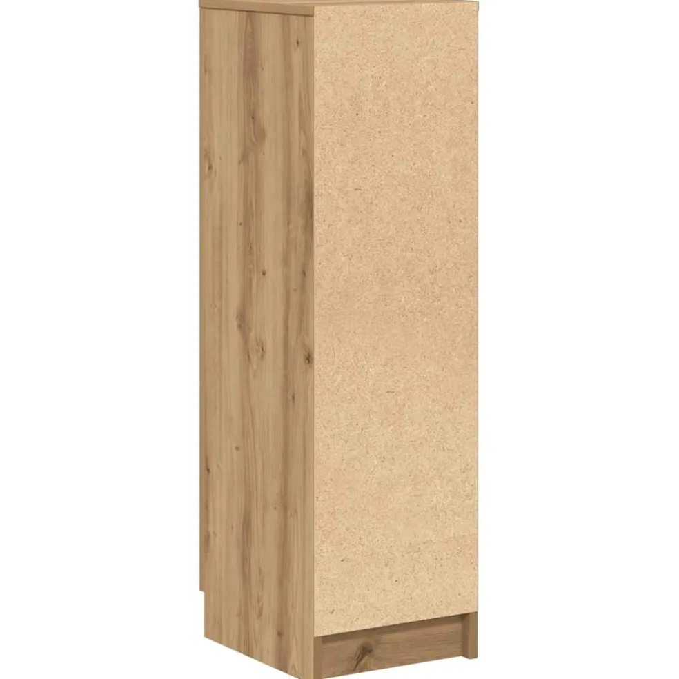 vidaXL Schoenenkast 29,5x35x100,5 cm bewerkt hout artisanaal eiken