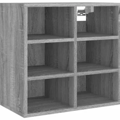 vidaXL Schoenenkast 52,5x30x50 cm grijs sonoma eikenkleurig
