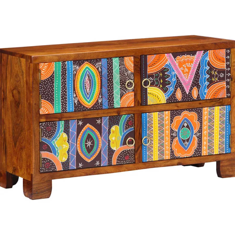 vidaXL Schoenenkast 90 x 35 x 55 cm Massief Acaciahout Bruin