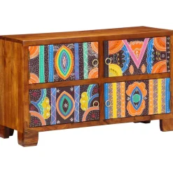 vidaXL Schoenenkast 90 x 35 x 55 cm Massief Acaciahout Bruin