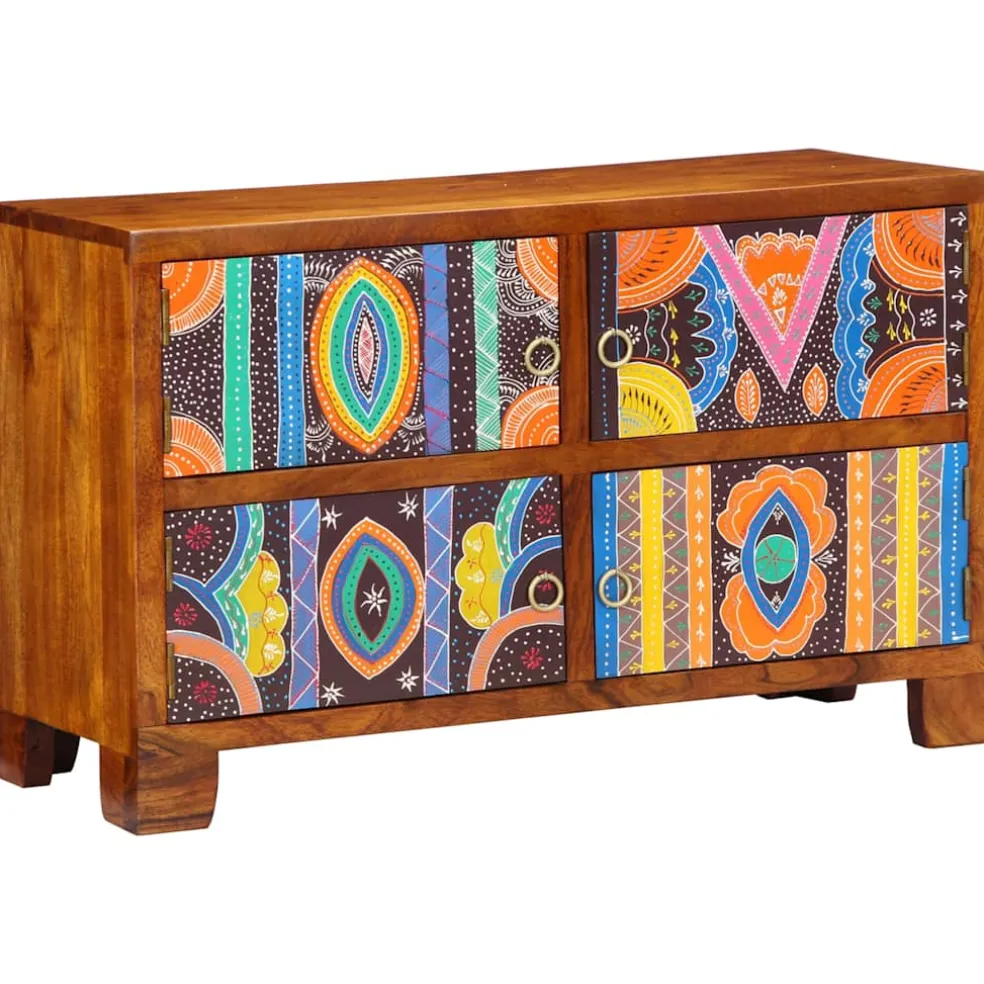 vidaXL Schoenenkast 90 x 35 x 55 cm Massief Acaciahout Bruin