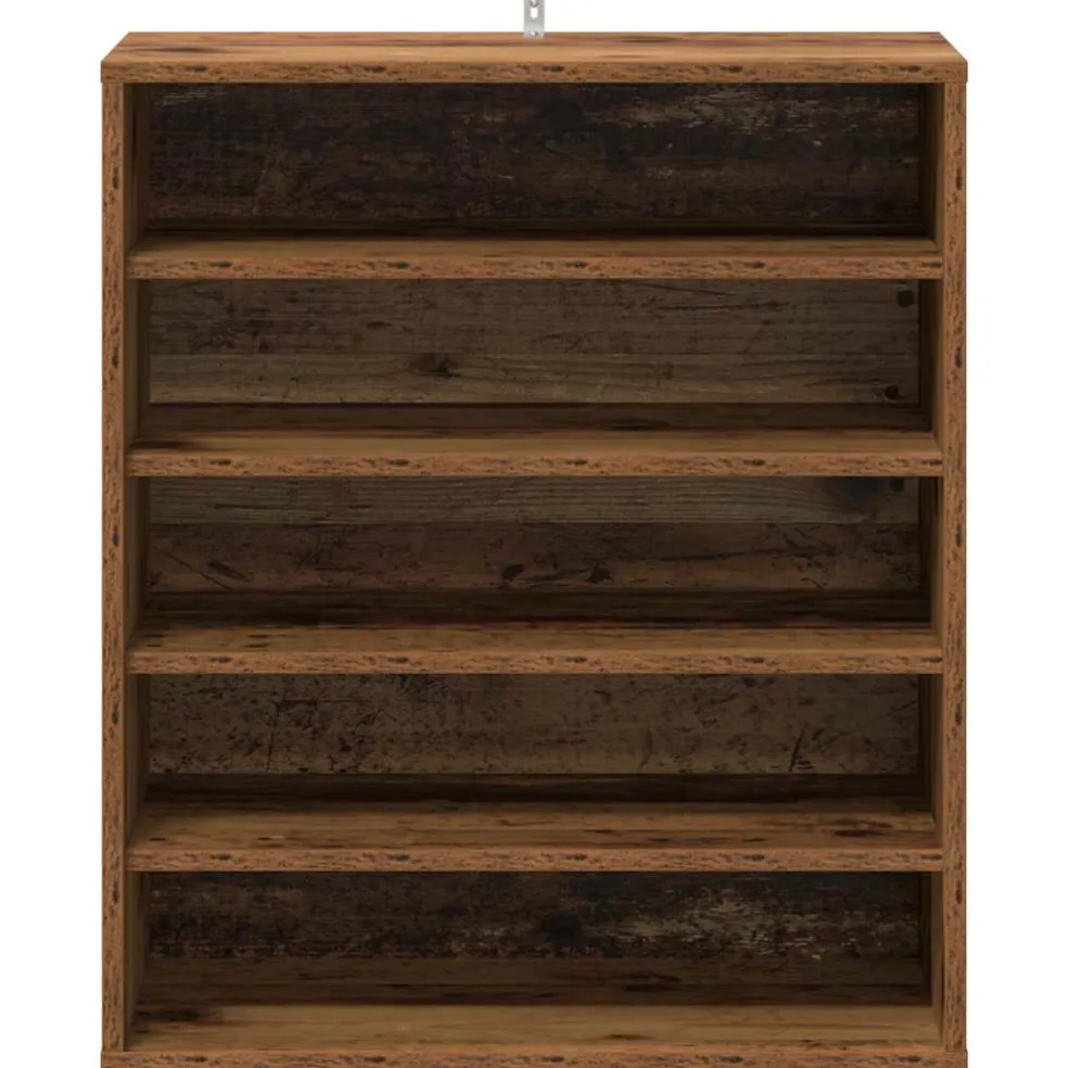 vidaXL Schoenenkast 60 x 35 x 70 cm Oud hout 20 kg per plank