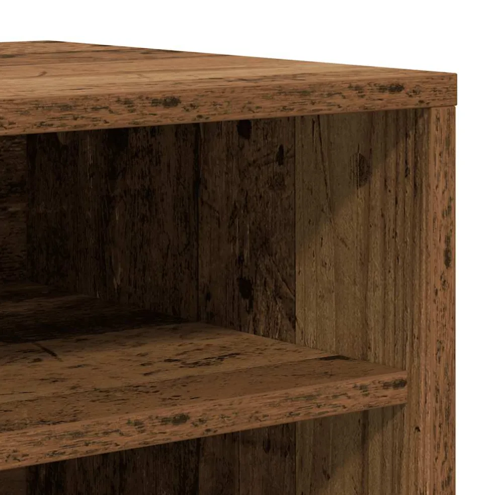 vidaXL Schoenenkast 60 x 35 x 70 cm Oud hout 20 kg per plank