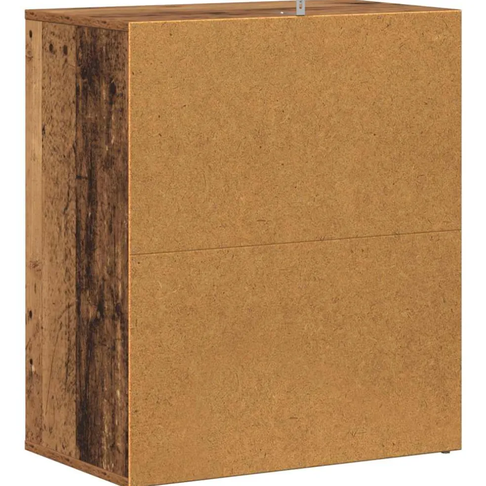 vidaXL Schoenenkast 60 x 35 x 70 cm Oud hout 20 kg per plank