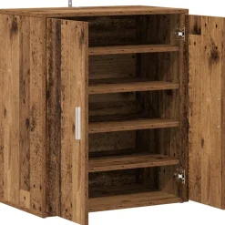 vidaXL Schoenenkast 60 x 35 x 70 cm Oud hout
