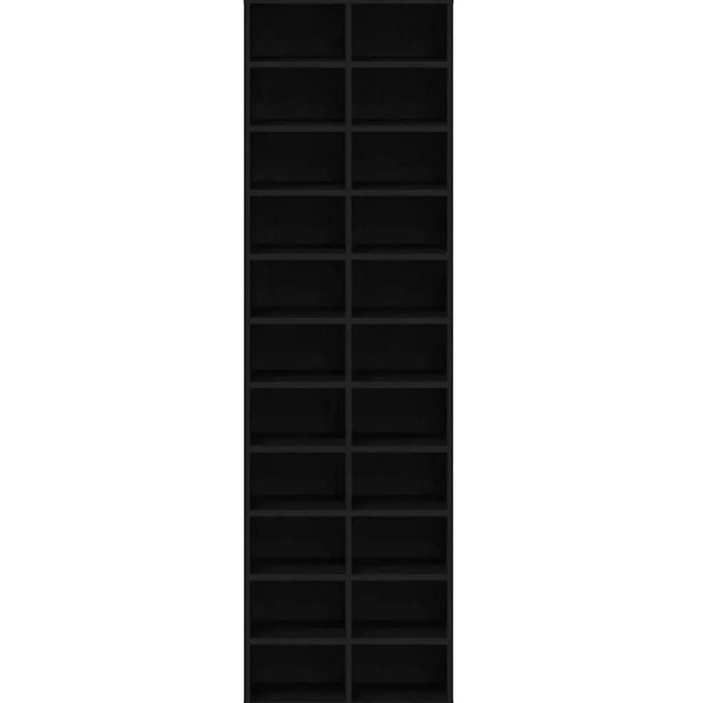 vidaXL Schoenenkast 54x34x183 cm spaanplaat zwart eikenkleurig