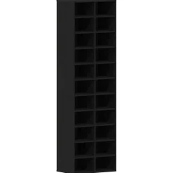 vidaXL Schoenenkast 54x34x183 cm spaanplaat zwart eikenkleurig