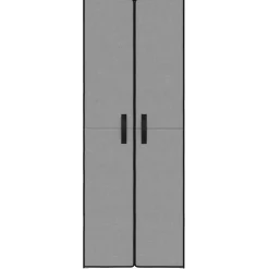 vidaXL Schoenenkast 60x30x166 cm stof grijs