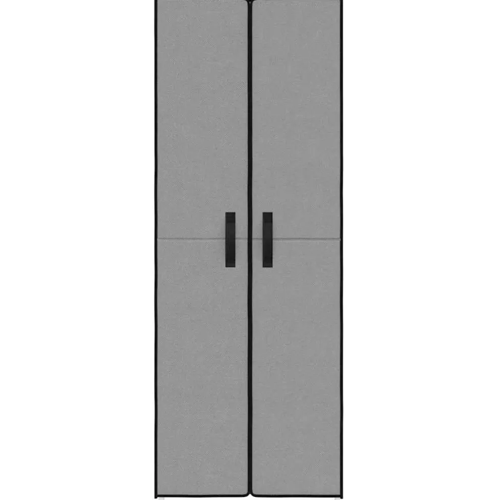 vidaXL Schoenenkast 60x30x166 cm stof grijs