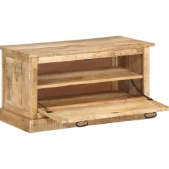 vidaXL Schoenenopbergbank 85x40x45 cm massief mangohout