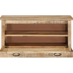 vidaXL Schoenenopbergbank 85x40x45 cm massief mangohout