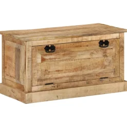 vidaXL Schoenenopbergbank 85x40x45 cm massief mangohout