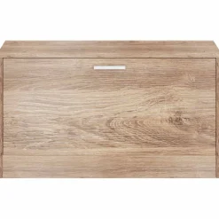vidaXL Schoenenopbergbank 80x24x45 cm eikenkleurig