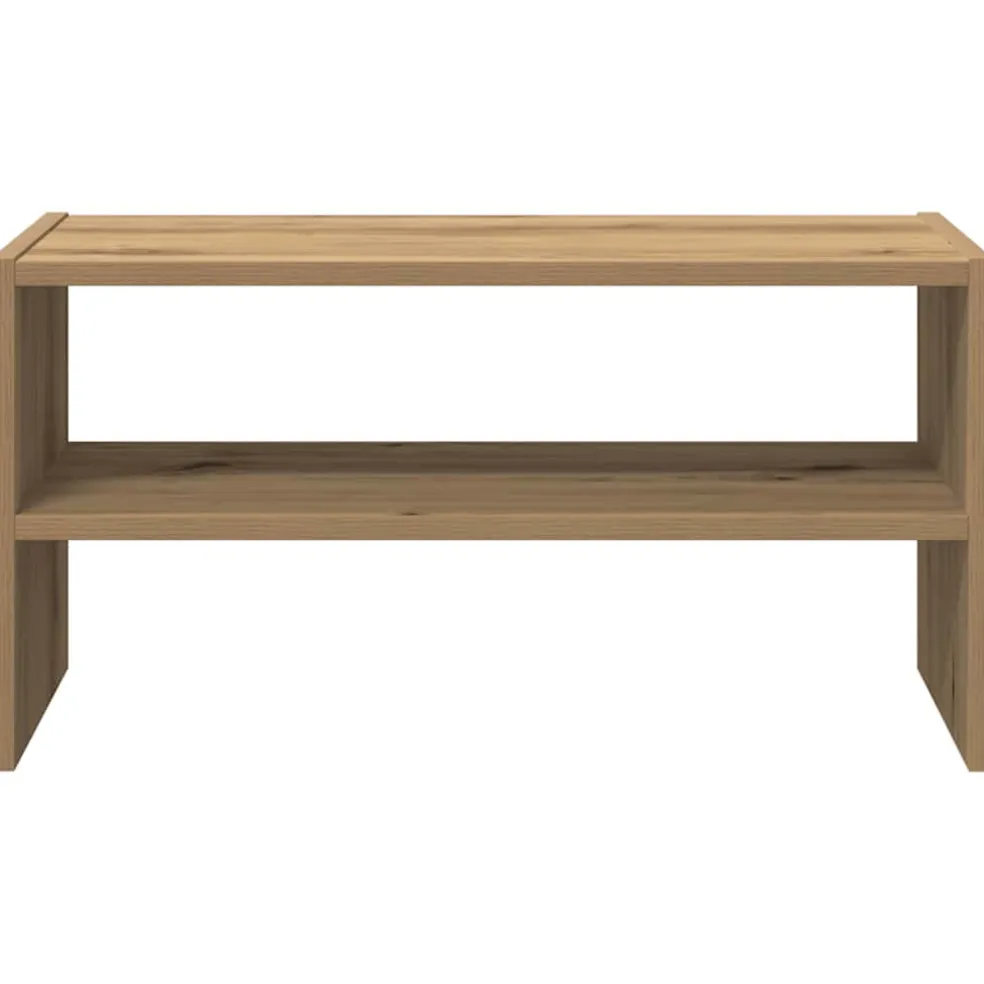 vidaXL Schoenenrek stapelbaar 60x30x30,5 cm artisanaal eikenkleurig