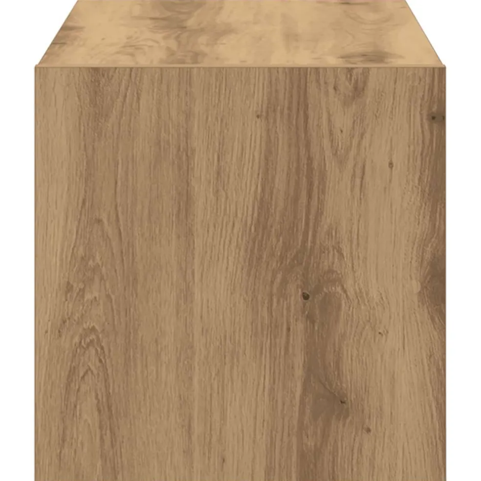 vidaXL Schoenenrek stapelbaar 60x30x30,5 cm artisanaal eikenkleurig