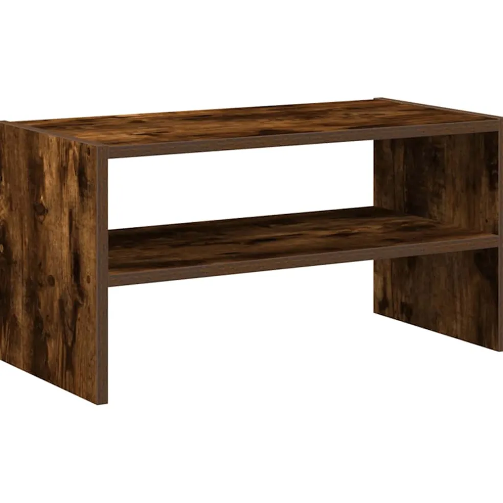 vidaXL Schoenenrek stapelbaar 60x30x30,5 cm gerookt eikenkleurig