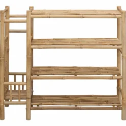 vidaXL Schoenenrek 88 x 27 x 80 cm Bamboe Naturel