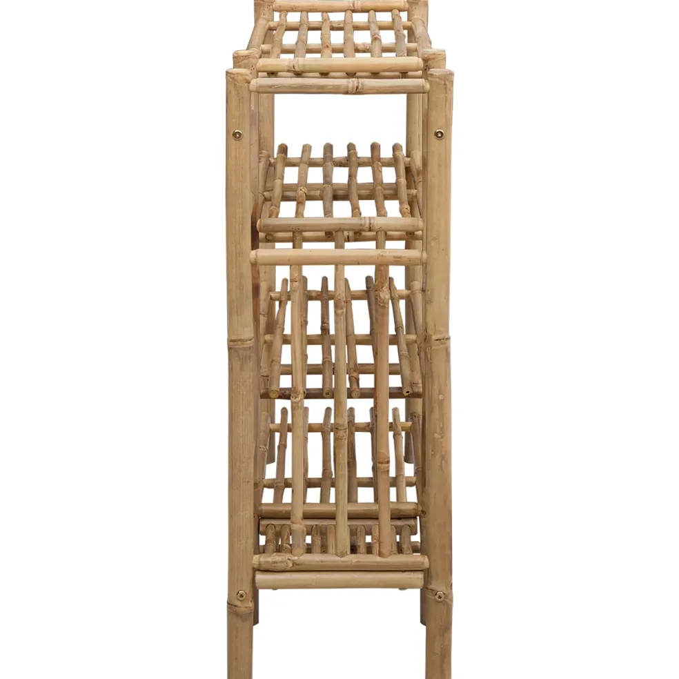 vidaXL Schoenenrek 88 x 27 x 80 cm Bamboe Naturel