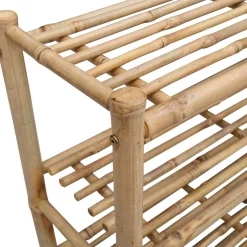 vidaXL Schoenenrek 88 x 27 x 80 cm Bamboe Naturel