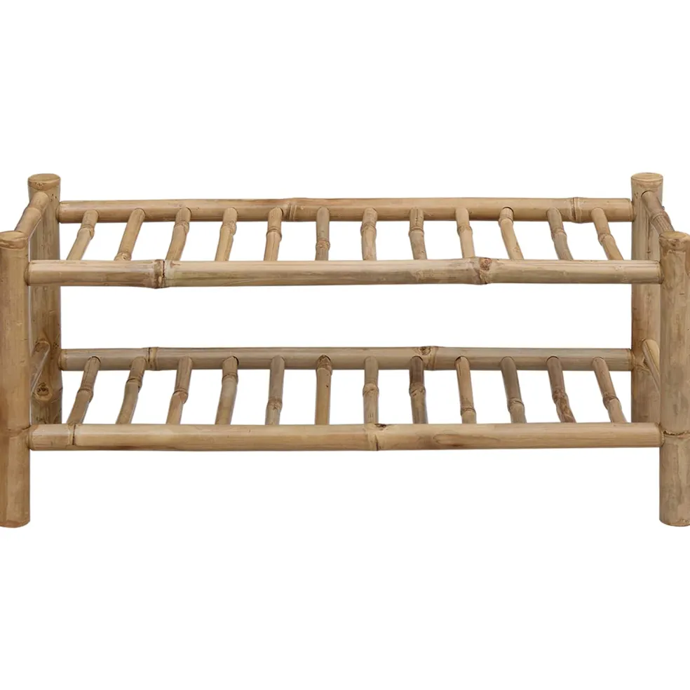 vidaXL Schoenenrek 68 x 28 x 30 cm Bamboe Naturel