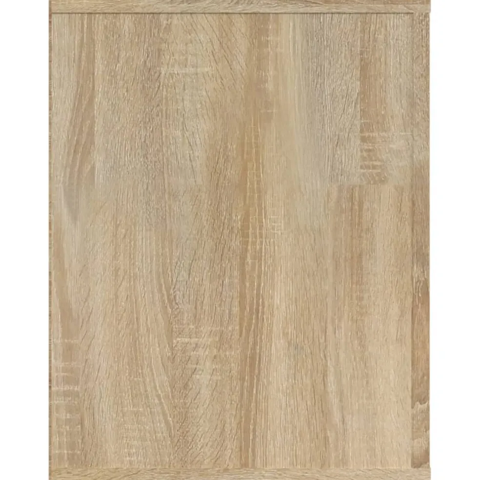 vidaXL Schoenenrek 75x35x45 cm bewerkt hout sonoma eikenkleurig