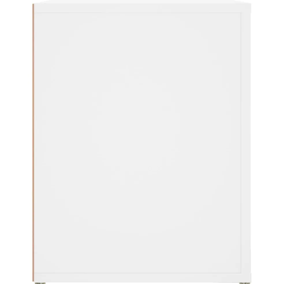 vidaXL Schoenenrek 100x35x45 cm bewerkt hout wit