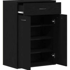 vidaXL Schoenenrek 54x34x100,5 cm bewerkt hout oud houtkleurig