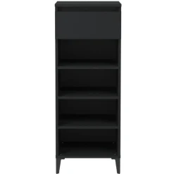 vidaXL Schoenenrek 40x36x105 cm bewerkt hout zwart